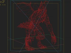 low poly 3d monster - witch god 02 3D Model