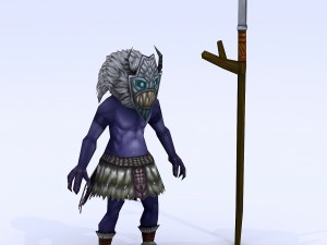 low poly 3d monster - wuyang shennu 3D मॉडल