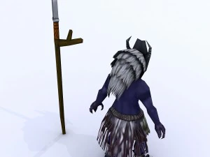 low poly 3d monster - wuyang shennu 3D Model