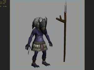 low poly 3d monster - wuyang shennu 3D Model