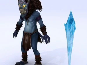 low poly 3d monster - sorcerer 02 3D Model