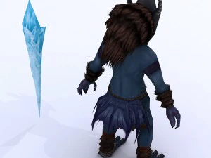 low poly 3d monster - sorcerer 02 3D Model