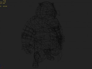 low poly 3d monster - meow 3D मॉडल