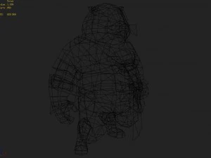 low poly 3d monster - meow 3D Model