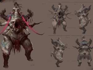 laag poly 3D-monster - geen duivel 3D Model