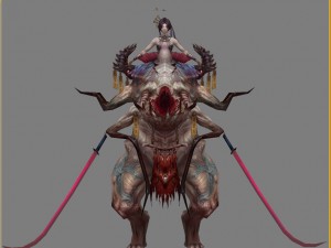 low poly 3d monster - no devil 3D Model