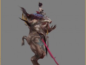 low poly 3d monster - no devil 3D Model