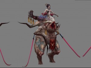 low poly 3d monster - no devil 3D Model