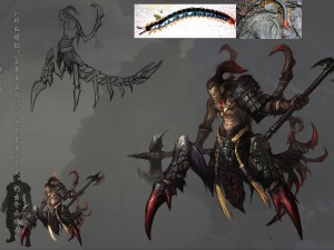 low poly 3d monster - the centipede people 3D Model
