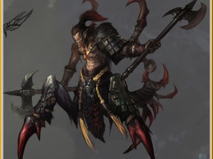 low poly 3d monster - the centipede people Modello 3D