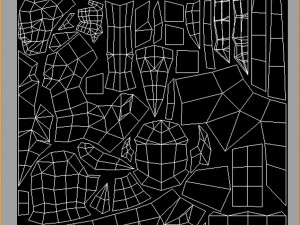 low poly 3d monster - the centipede people Modello 3D