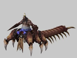 low poly 3d monster - deaf 3D Model