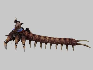 low poly 3d monster - deaf 3D Model