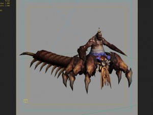 low poly 3d monster - deaf Model 3D