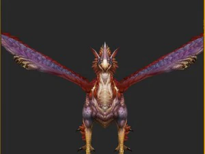 low poly 3d monster - five picks 3D Model