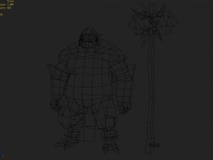 low poly 3d monster - rhinoceros 3D Model