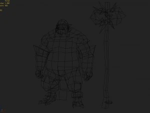 low poly 3d monster - rhinoceros 3D Model