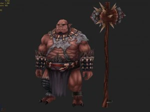 low poly 3d monster - rhinoceros 3D Model