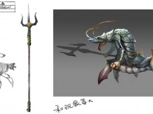 laag poly 3d monster - garnalen 3D Model