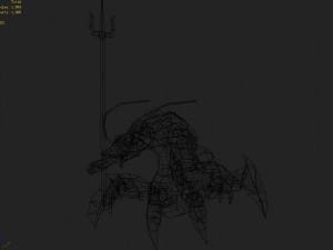 low poly 3d monster - shrimp 3D Modell
