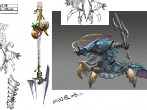 mostro 3D low poly - volont&agrave; di gamberetti Modello 3D