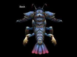low poly 3d monster - shrimp will 3Dモデル