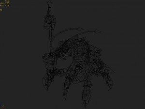 low poly 3d monster - shrimp will 3Dモデル