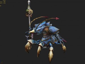 low poly 3d monster - shrimp will 3Dモデル