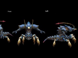low poly 3d monster - shrimp will 3Dモデル