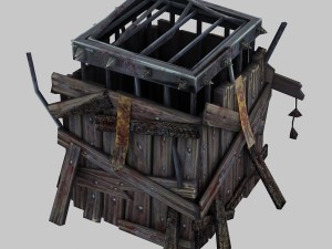 low poly 3d monster - box 3Dモデル