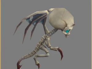 low poly 3d monster - little bone 01 3D Model
