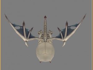 low poly 3d monster - little bone 01 3D Модель
