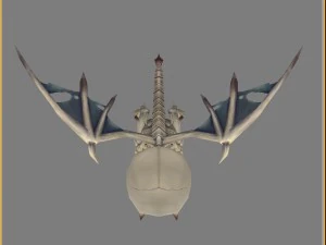 low poly 3d monster - little bone 01 3D Model