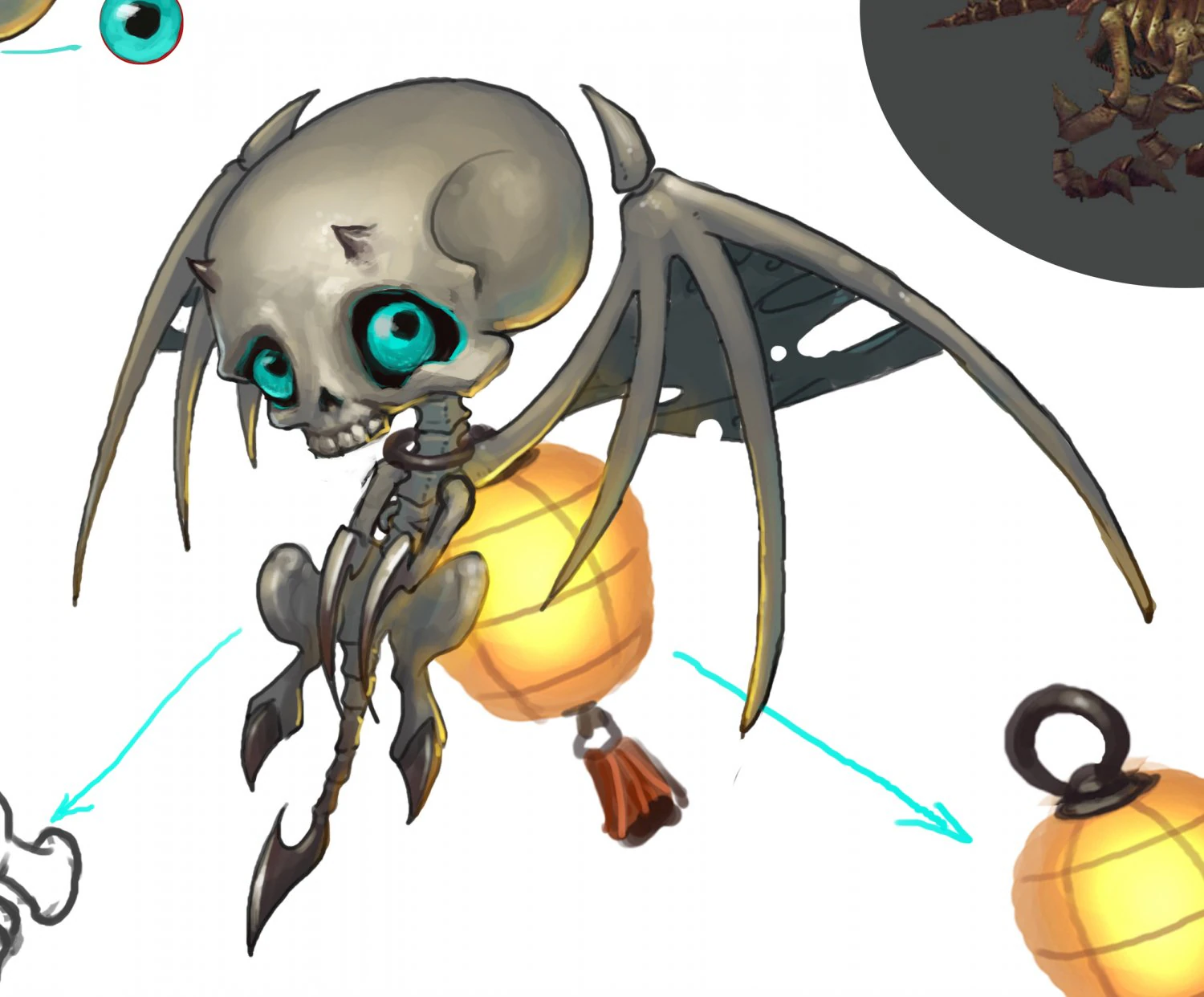 low poly 3d monster - little bone 02 3D Model .c4d .max .obj .3ds .fbx .stl .blend