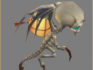 low poly 3d monster - little bone 02 3D Model