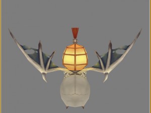 low poly 3d monster - little bone 02 Modello 3D
