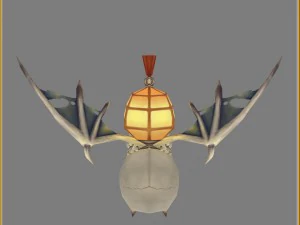 low poly 3d monster - little bone 02 3D Model