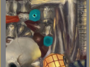 low poly 3d monster - little bone 02 Modello 3D