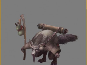 low poly 3d monster - beckham 3D Model