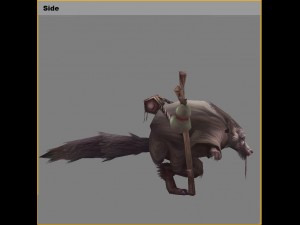low poly 3d monster - beckham 3D Model
