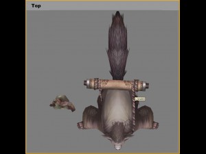 low poly 3d monster - beckham 3D Model