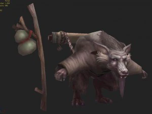 low poly 3d monster - beckham 3D Model