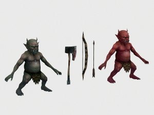 low poly 3d monster - imp 3D Модель