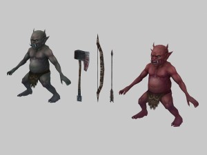 low poly 3d monster - imp 3D Модель