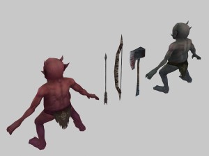 low poly 3d monster - imp 3D Модель