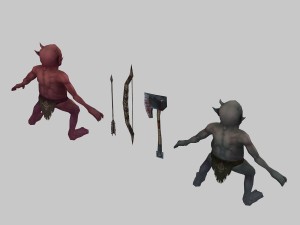 low poly 3d monster - imp 3D Модель