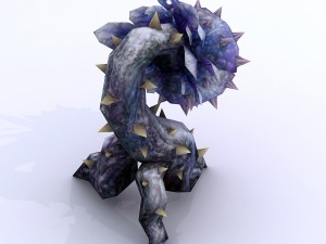 low poly 3d monster - small sacrificial rite Modèle 3D