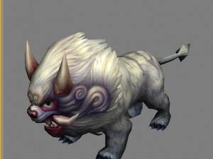 low poly 3d monster - little luwu Model 3D