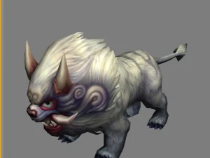 low poly 3d monster - little luwu 3D Model