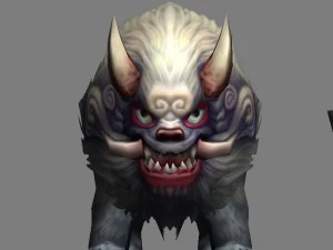 low poly 3d monster - little luwu 3D Model
